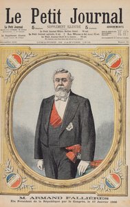 Armand Fallieres (1841-1931) elegido presidente de la República (1906-13) por el Congreso, el 17 de enero de 1906, ilustración de Le Petit Journal, 28 de enero de 1906